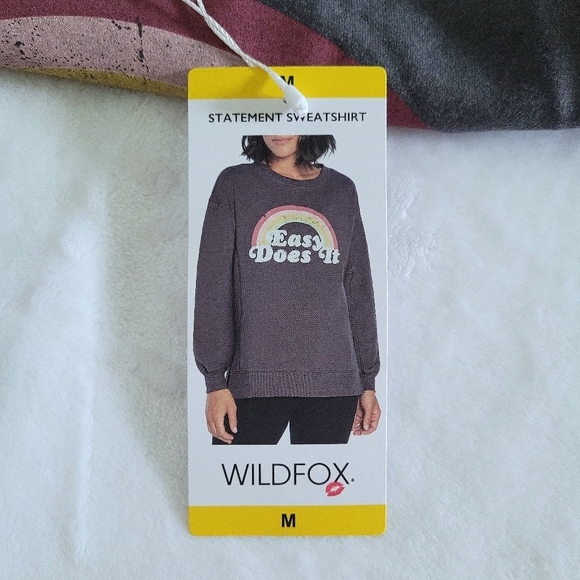 Wildfox🦊 "Easy Does It" Statement Sweatshirt - NWT - Picture 11 of 16